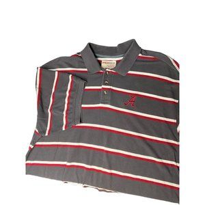 Press Box Alabama Polo XL Gray/Red/White UA Men's‎ Shirt